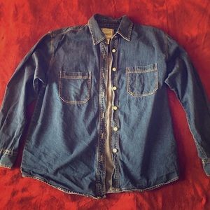 Blue Denim Button Down Shirt